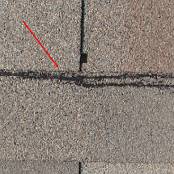 #4 Although not always visible from the ground, during high winds shingles can become lifted and damaged without being completely removed.